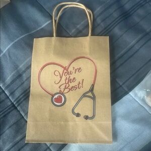 48 piece Nursing You're the Best! Gift Bags - Brown